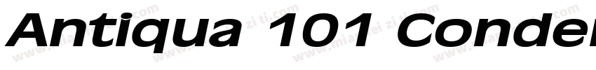 Antiqua 101 Condensed Bold字体转换